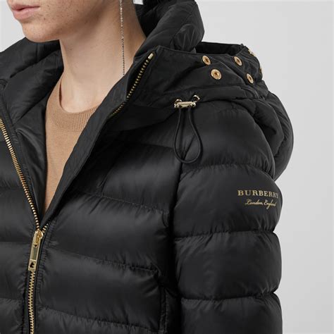 burberry london long down jacket with fur hoodie|Burberry hoodie cheap.